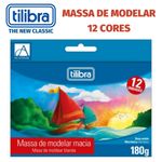 Massa de Modelar Tilibra Académie 12 Cores Macia - 180g - Massinha