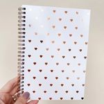 Caderno BRW Capa Dura Corações 80 Folhas 150x210mm