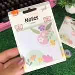 Bloco Notas Adesivas BRW Botânica Flores 30 Folhas