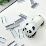 Mini Grampeador Panda + Grampos Tilibra Fofo