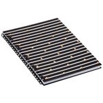 Caderno Capa Dura BRW Black & White Pautado Grande - 80 Folhas