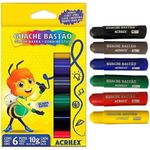 Tinta Guache Bastão Acrilex 6 Cores