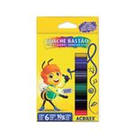Tinta Guache Bastão Acrilex 6 Cores