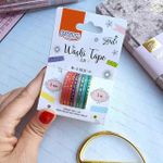 Kit Fita Washi Tape BRW Slim Hot Stamping - 8 Estampas
