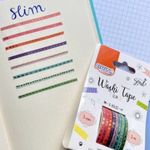 Kit Fita Washi Tape BRW Slim Hot Stamping - 8 Estampas