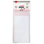 Bloco Notas com Imã BRW Rosa Pastel Pautado 30 Folhas - para Lembretes e Recados