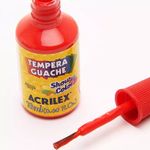 Tinta Guache com Pincel Acrilex 6 Cores - Estilo Corretivo