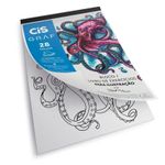 Apostila Bloco Livro de Exercícios Cis para Ilustração e Desenho A4 180g - 28 Folhas