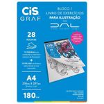 Apostila Bloco Livro de Exercícios Cis para Ilustração e Desenho A4 180g - 28 Folhas
