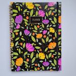 Planner de Capa Dura Espiral BRW Flores e Folhas Natureza 80 Folhas