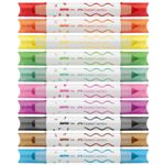 Canetinha Hidrográfica Faber Castell Super Duo 10 Cores - Carimbo Ponta Dupla