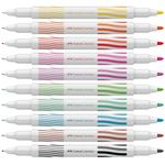 Canetinha Hidrográfica Faber-Castell Contorna & Pinta Ponta Dupla 10 Cores