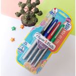 Kit Caneta Paper Mate Flair Ultra Fina 0.4mm - 4 Cores