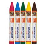 Giz de Cera Longo BRW 15 Cores