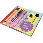 Kit Stabilo Escrever, Desenhar e Pintar point 88, BOSS ORIGINAL Re-Liner, Swano Pastel e Supreme – Kit com 11 unidades