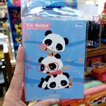 Kit Bloco Adesivo Notas e Marcador de Páginas Tilibra Panda Fofo - Patinha, Pontilhado, Pautado, Checklist e Quadriculad