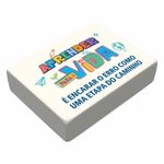 Kit 2 Borracha Mercur Branca Aprender para Vida