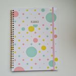 Planner Capa Dura Espiral BRW Enjoy Tons Pastel 177x240mm 80 Folhas