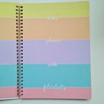 Planner Capa Dura Espiral BRW Enjoy Tons Pastel 177x240mm 80 Folhas