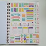 Planner Capa Dura Espiral BRW Enjoy Tons Pastel 177x240mm 80 Folhas