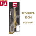 Tesoura Multiuso Tris Dourada 17cm