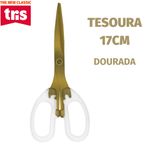 Tesoura Multiuso Tris Dourada 17cm