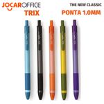 Kit Caneta Retrátil Trix Jocar Office Ponta Média 1.0mm
