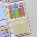 Bloco Notas Adesivas BRW para Caderno de Disco Tom Pastel - 9 Blocos x 25 Folhas