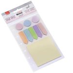 Bloco Notas Adesivas BRW para Caderno de Disco Tom Pastel - 9 Blocos x 25 Folhas