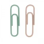 Clips Coloridos Tilibra Eco Fofo Tom Pastel 28mm - 80 unidades
