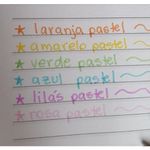 Kit 6 Caneta BRW Fine Marker Tons Pastel Hidrográfica Ponta 1.0mm