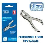 Perfurador de Papel Tilibra Alicate 1 Furo