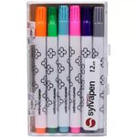 Kit 12 Mini Caneta Hidrográfica Fofa (Canetinhas) Newpen Sylvapen
