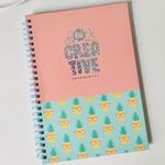 Caderno BRW Capa Dura Enjoy Fofo Tom Pastel 80 Folhas 150x210mm