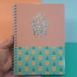 Caderno BRW Capa Dura Enjoy Fofo Tom Pastel 80 Folhas 150x210mm