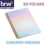 Caderno Capa Dura BRW Dreams Pautado - 80 Folhas
