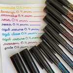 Kit 10 Caneta Cis Tip Line Ponta Ultra Fina 0,4mm - Coleção Completa - Coloridas estilo Tatuagem