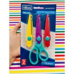 Kit Tesoura de Picotar Decorativa Tilibra - Tesoura + 3 Lâminas