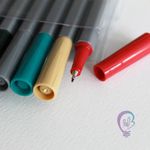 Kit 6 Caneta BRW Fine Liner 0.4mm - Cores Vintage Ponta Ultra Fina