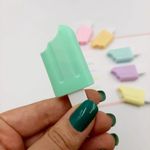 Mini Marca Texto Tom Pastel Picolé Fofo Jocar Office - Kit 6 Cores