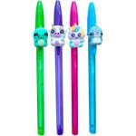 Kit Caneta Bic Cristal Ponteira de Bichinho Coloridas Ponta Média 1.2mm