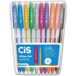 Kit 10 Caneta Glitter Gel Cis 1.0mm