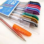 Kit 10 Caneta Glitter Gel Cis 1.0mm