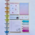 Bloco para Caderno de Disco BRW Tutti Frutti - 10 Blocos x 25 Folhas - Notas e Marcador de Página