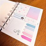 Bloco para Caderno de Disco BRW Tutti Frutti - 10 Blocos x 25 Folhas - Notas e Marcador de Página