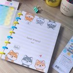 Caderno Inteligente Colegial Disco Smart Gatinho Cachorrinho BRW Completo