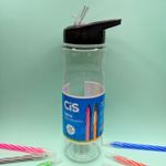 Porta Caneta Corpo Longo Cis Spiro Squeeze Garrafa Transparente