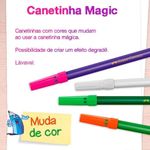 Canetinhas Hidrográficas Mágicas Faber Castell 10 Cores + 2 Magic Muda de Cor e Efeito Degradê