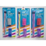 Kit Cis Spiro Escolar - Borracha + Apontador + 2 Lápis