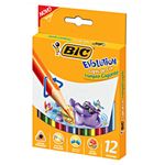 Lápis de Cor Bic Triangular Gigante Evolution 12 Cores